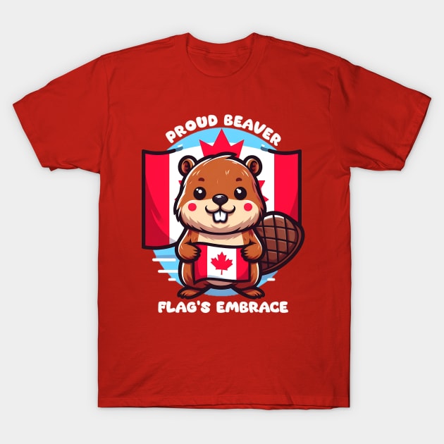 proud beaver flags embrace T-Shirt by AOAOCreation